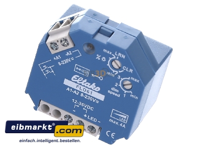 Ansicht oben vorne Eltako FLD61 Funkaktor Dimmschalter PWM-LED,12-36VDC,4A 