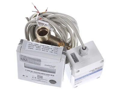 Ansicht oben vorne Lingg & Janke 85952-1 Wrmezhler Zenner C5 KNX QN1,5 / DN15 / G3/4 