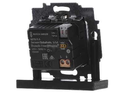Back view Busch Jaeger 6211/1.1 Switch actuator for home automation 1-ch 
