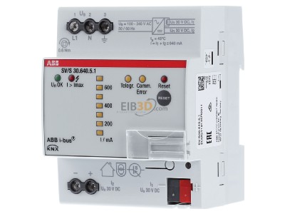 Front view ABB SV/S30.640.5.1 EIB, KNX power supply with throttle 640mA, 
