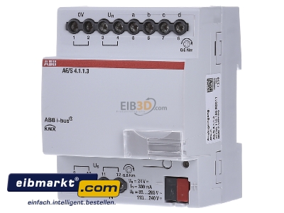 Front view ABB Stotz S&J AE/S4.1.1.3 Analogue input for bus system 4-ch - 
