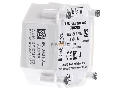 Ansicht rechts ESYLUX ACTUATORFULLA.C3DALI Schaltmodul UP f�r DALI-Bus SWDALIFullAutomation
