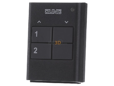Frontansicht Jung HS 2 RF KNX Funk-Handsender 2-fach 