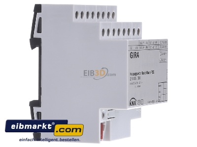 Ansicht links Gira 211400 Heizungsaktor 6f basic KNX REG 