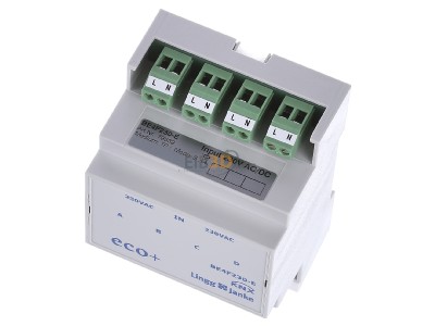 View up front Lingg & Janke BE4F230-E EIB, KNX binary input 4-ch, 
