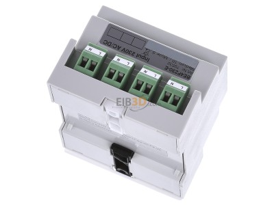 Top rear view Lingg & Janke BE4F230-E EIB, KNX binary input 4-ch, 
