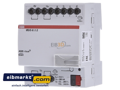 Front view ABB Stotz S&J 2CDG110191R0011 Physical sensor for bus system
