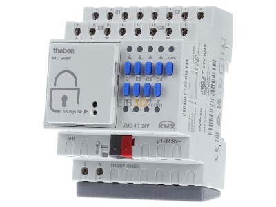 Frontansicht Theben JMG 4 T 24V KNX Jalousieaktor Grundgert 