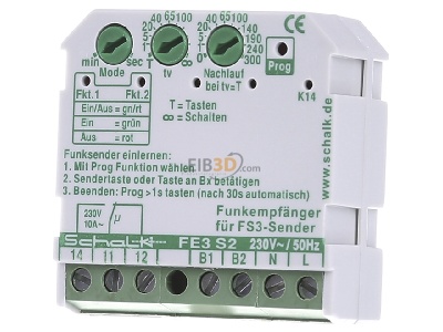 Front view Schalk FE3 S2 Radio receiver 433,92MHz 
