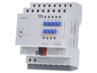 Front view Theben RM 8 S KNX EIB, KNX switching actuator 8-ch, 
