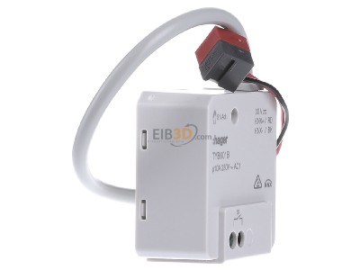 View on the left Hager TYB601B EIB, KNX switching actuator 1-fold, 

