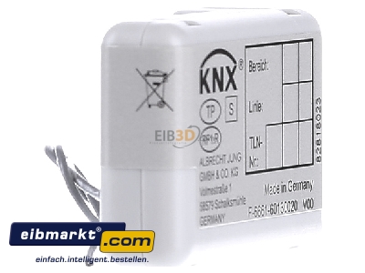 Ansicht links Jung MK100RF KNX Funk-Medienkoppler MK 100 RF