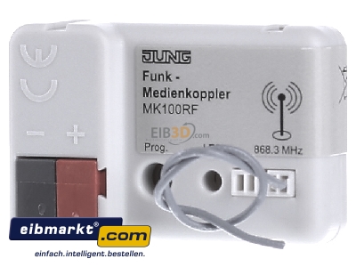 Ansicht hinten Jung MK100RF KNX Funk-Medienkoppler MK 100 RF