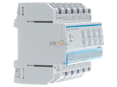 View on the left Hager TXA628C EIB, KNX blind/shutter actuator 8-fold, 230V, 
