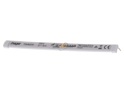 Frontansicht Hager TGM620D (VE) Phasenschienen 6qmm, 10 Pole,Endk. TGM620D (Inhalt: )