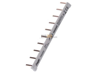Ansicht oben links Hager TGM620D (VE) Phasenschienen 6qmm, 10 Pole,Endk. TGM620D (Inhalt: )
