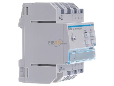 Ansicht links Hager TXA604D EIB, KNX Schaltaktor 4fach oder Jalousieaktor 2fach, 