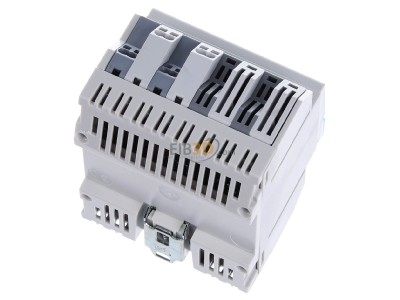 Top rear view Hager TXA604D EIB, KNX switching actuator 4-fold or blind/shutter actuator 2-fold, 
