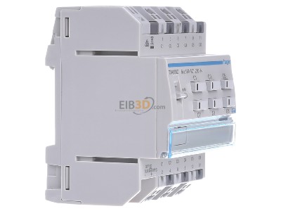 View on the left Hager TXA606D EIB, KNX switching actuator 6-fold or blind/shutter actuator 3-fold, 
