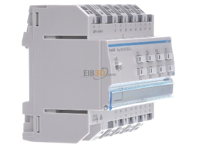 Ansicht links Hager TXA608D EIB, KNX Schaltaktor 8fach oder Jalousieaktor 4fach, 