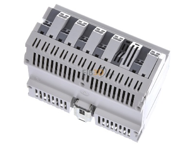 Ansicht oben hinten Hager TXA608D EIB, KNX Schaltaktor 8fach oder Jalousieaktor 4fach, 