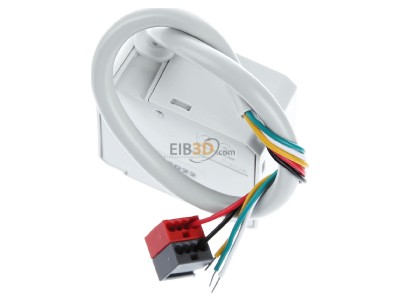 Top rear view Hager TXB692F EIB, KNX switching actuator 2-fold or blind actuator 1-fold, including 2 binary inputs, 
