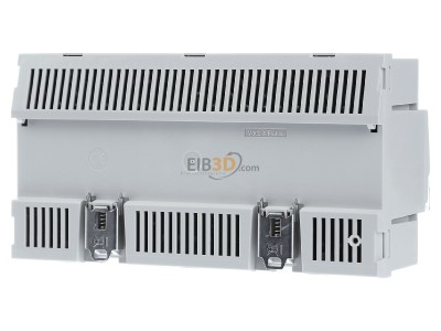 Back view Hager TYM620D EIB, KNX switching actuator 20x or blind/shutter actuator 10-fold, 
