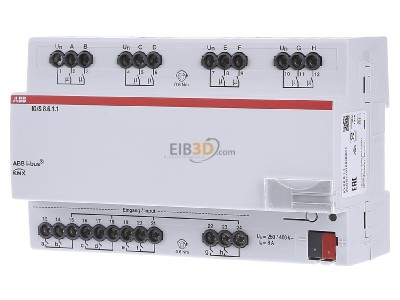 Front view ABB IO/S8.6.1.1 Combined I/O device for home automation 
