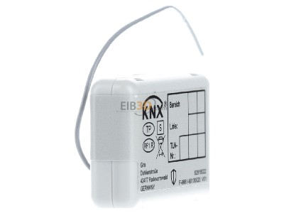 View on the left Gira 511000 EIB, KNX RF/TP media coupler or RF repeater, interface between EIB, KNX and EIB, KNX RF radio products, 
