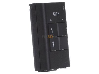 Ansicht links Gira 512200 KNX RF-Handsender 2-fach anth 