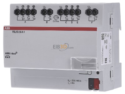 Front view ABB FCL/S2.6.1.1 Switch actuator for home automation 
