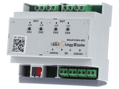 Front view Lingg & Janke BEA4F230H-E Combined I/O device for home automation 
