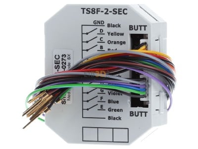 Front view Lingg & Janke TS8F-2-E Binary input for home automation 8-ch 
