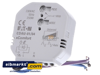 Front view Eaton (Installation) 182443 Dimming actuator bus system 0...250W
