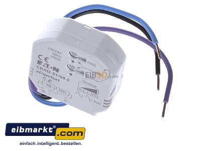 Ansicht oben vorne Eaton (Installation) 182445 Smart-Dimmaktor R/L/C/LED 0-250W 230VAC UP+ESM CDAU-01/04-E