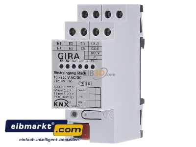 Front view Gira 212600 Binary input for home automation
