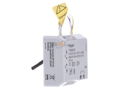 View on the left Hager TRM690G EIB, KNX switching actuator 1-ch, 
