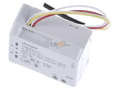 Ansicht oben vorne Hager TRM691E Funk UP Universal-Dimmer 1-f.Binr 2-f.200W2D 