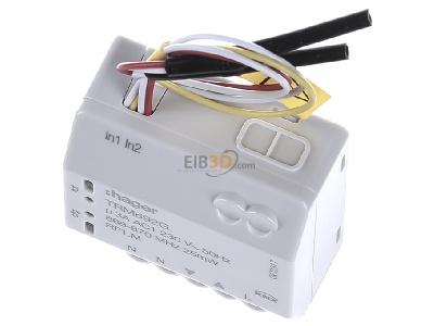 View up front Hager TRM692G EIB, KNX sunblind shutter actuator 1-ch, 
