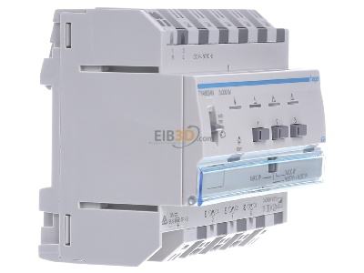 View on the left Hager TYA663AN EIB, KNX dimming actuator 900W, 
