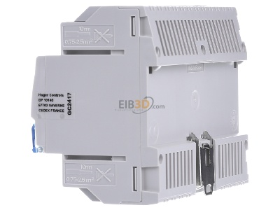 View on the right Hager TYA663AN EIB, KNX dimming actuator 900W, 
