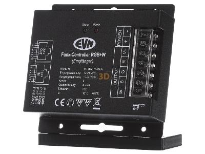 Frontansicht EVN FCRGBW4X6A Funk-Empfnger-Controller 12-24V/DC-4x6A IP20 
