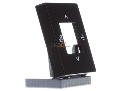 Ansicht links Busch Jaeger 6109/03-885 Zentralscheibe sw/mt KNX Tasterankopplung 