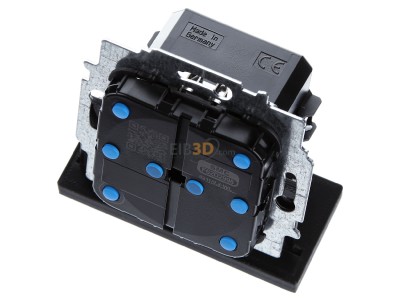 View up front Busch Jaeger 6211/2.2-WL Switch actuator for home automation 2-ch 
