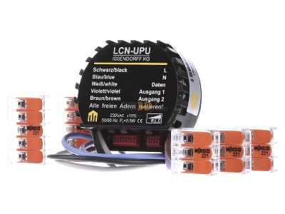 Front view Issendorff LCN - UPU Light control unit for home automation 
