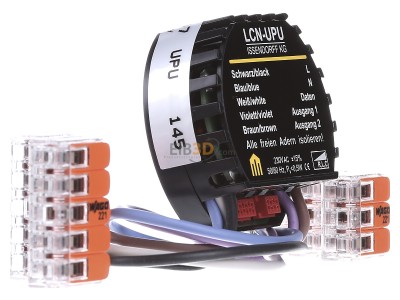 View on the left Issendorff LCN - UPU Light control unit for home automation 
