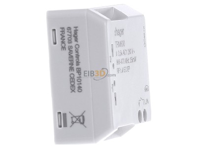 View on the left Hager TRM600 EIB, KNX switching actuator 1-ch, 
