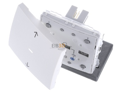 Ansicht oben vorne Berker 85245288 KNX-Funk Jalousie-Taste polarwei� matt 