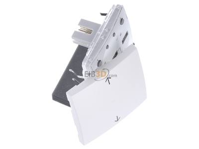 Ansicht oben links Berker 85245288 KNX-Funk Jalousie-Taste polarwei� matt 