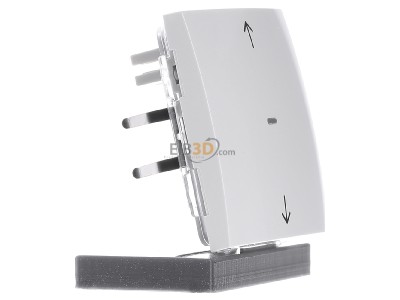 Ansicht links Berker 85245289 KNX-Funk Jalousie-Taste polarwei� gl�nzend 